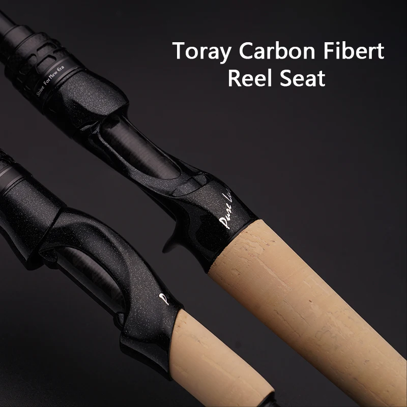 PURELURE 샤프 여행용 소프트 루어, 긴 스피닝 및 캐스팅 XF/MF 액션 로드, 후지 구성 요소, 배스 파이크 로드, 낚싯대 릴