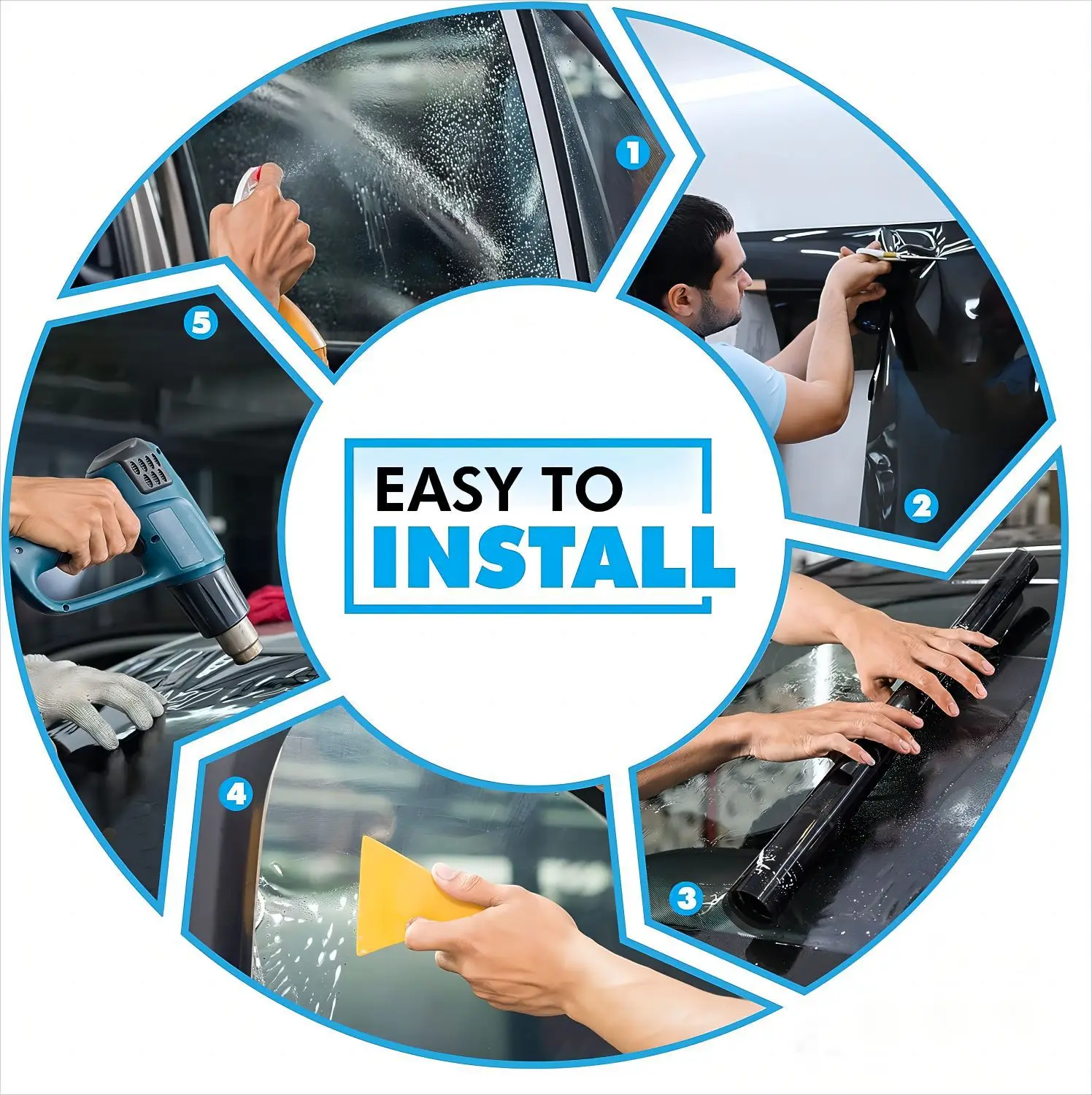 50cm x 3/10m 자동차 창문 색조 필름, 프라이버시 보호, 보이지 않는 비닐 호일, 차양 스티커, 태양 보호대 유리, UV 쉐이드 썬팅지 틴트 쿨톤 창문스티커 카풍차단 자동차선팅 창문유리 자동차유리덮개 유리창 단열 창문시트지 차량용태양광 차량용 태양광