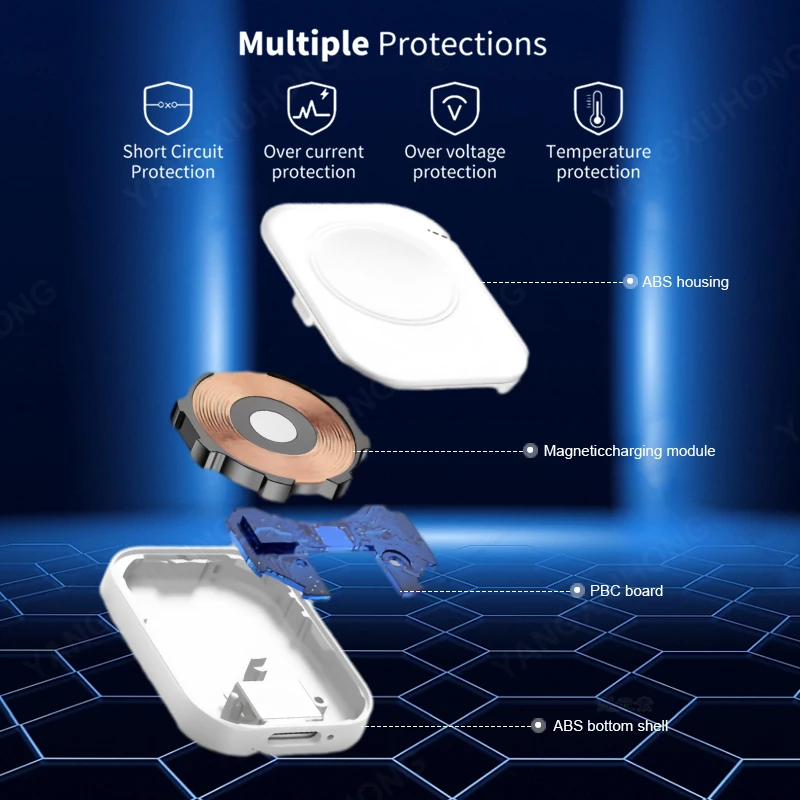 Apple Watch 시리즈 9 8 7 6 5 SE 유형 C L 케이블 용 자기 무선 고속 충전기 iWatch 시리즈 6 5 3 2 1 용 충전기 변환