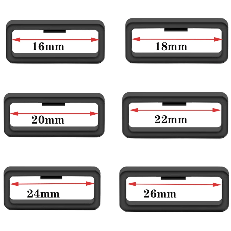 2/5 pcsWatch 스트랩 홀더 루프, 실리콘 시계 밴드 키퍼 리테이너 FastenerRing 부품 스마트 시계 밴드 손목 밴드 교체