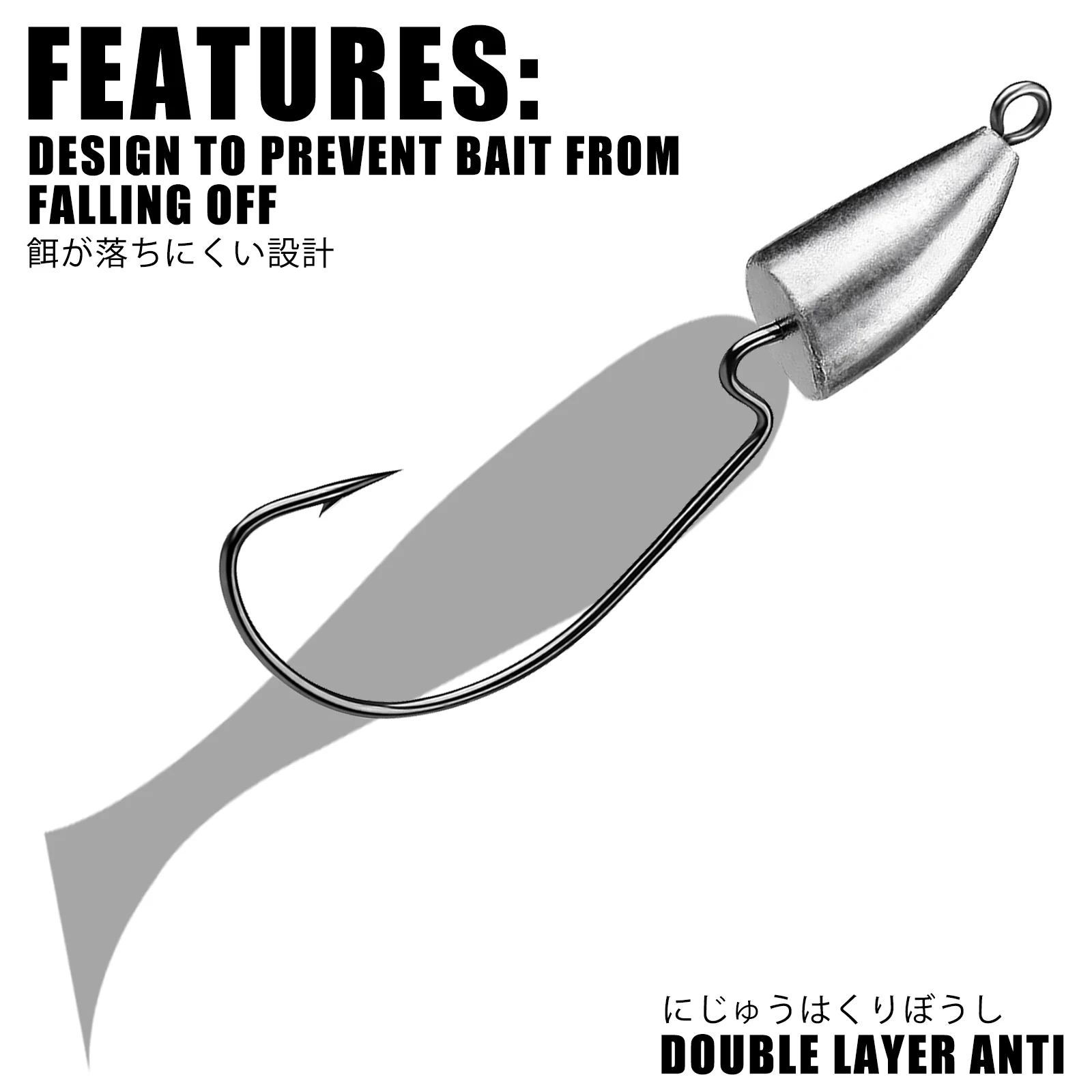 지그 헤드 후크 루트 오리지널 리드 크랭크 리드 후크 낚시 Rockfish Ajing 소프트 웜 루어베이스 피쉬 Pesca 상품 1.75-120g베이스