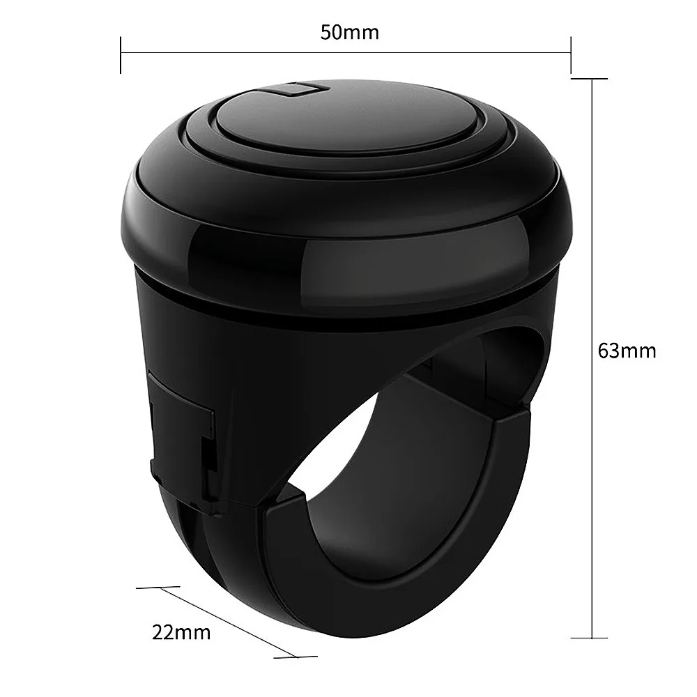 유니버설 360 학위 회전 스티어링 휠 부스터 스피너 손잡이 자동차 회전 금속 베어링 파워 핸들 볼 모양의 도우미 부품