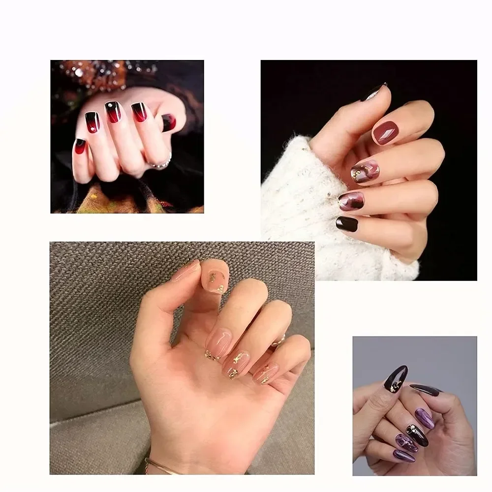 6000Pcs 양면 네일 접착 스티커 방수 통기성 투명 거짓 네일 접착제 스티커 젤리 네일 팁 DIY 도구