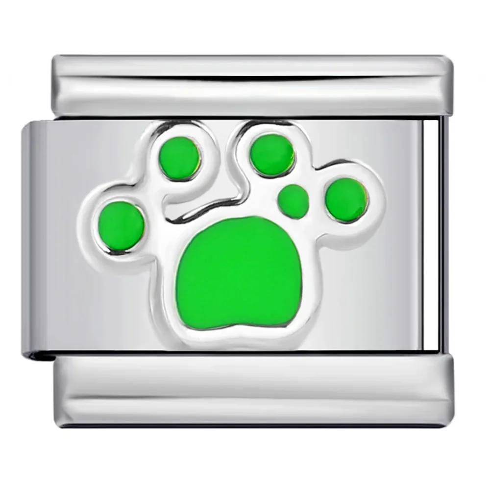 남녀공용 다채로운 고양이 발톱 시리즈, 이탈리아 참 핏, 9mm 스테인리스 스틸 모듈식 팔찌, 주얼리 도매, 2025 신제품