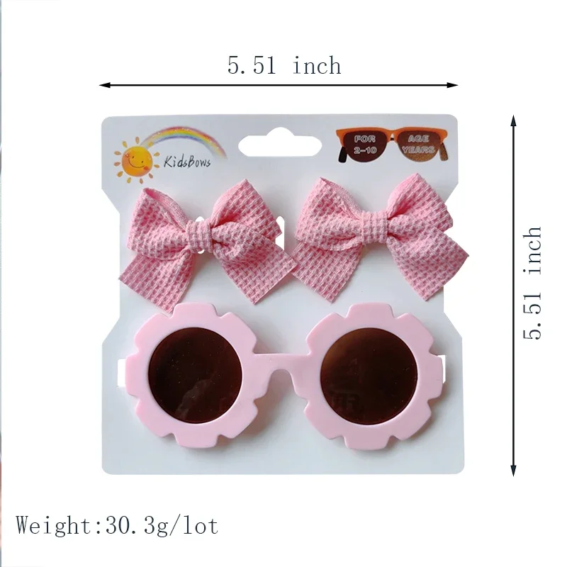 1 세트 어린이 모자를 쓰고 있죠 안경 솔리드 소프트 Bowknot 머리 밴드 소녀 레이스 자용 레트로 머리띠 선글라스 키즈 헤어 밴드 세트
