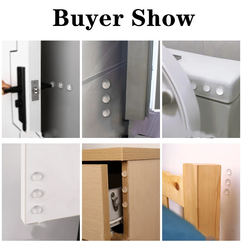 실리콘 캐비닛 범퍼 고무 댐퍼 버퍼 충격 방지 가구 패드 쿠션 자체 접착 도어 핸들 스토퍼 벽 보호대