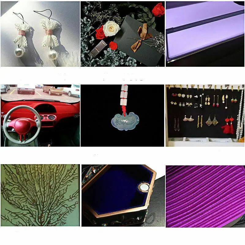 20x15cm/20x145cm/40x145cm 자체 접착 벨벳 무리 라이너 쥬얼리 연락처 종이 공예 패브릭 스티커 여러 가지 빛깔의