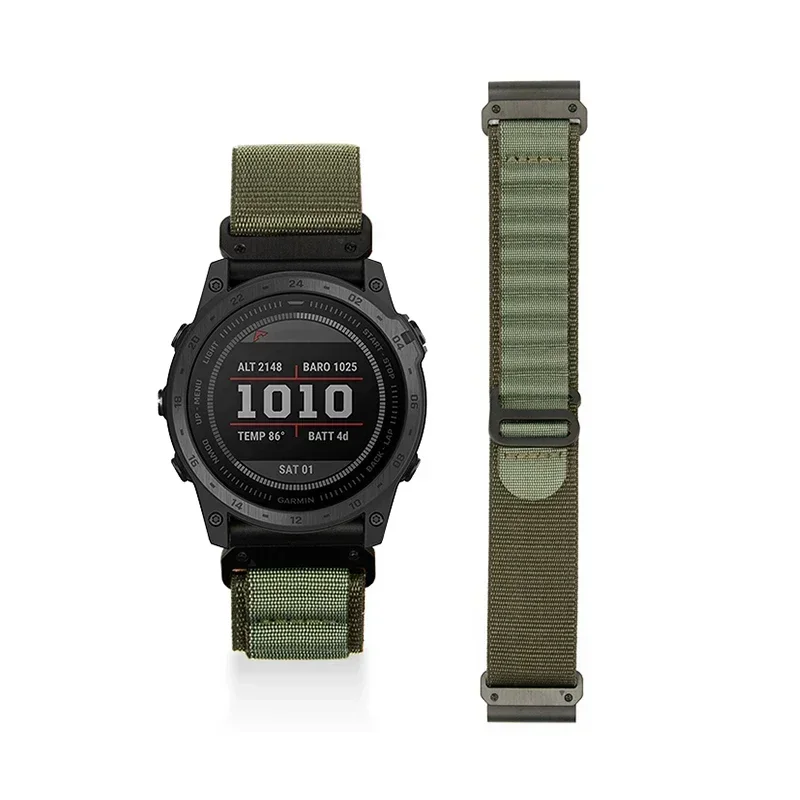 Garmin Fenix 7X 8X 8 7 Pro Fenix 6X 6 5X Tactix 8 7 9 Forerunner 965 955 Enduro 3 루프 밴드 용 22mm 26mm 나일론 퀵 핏 스트랩