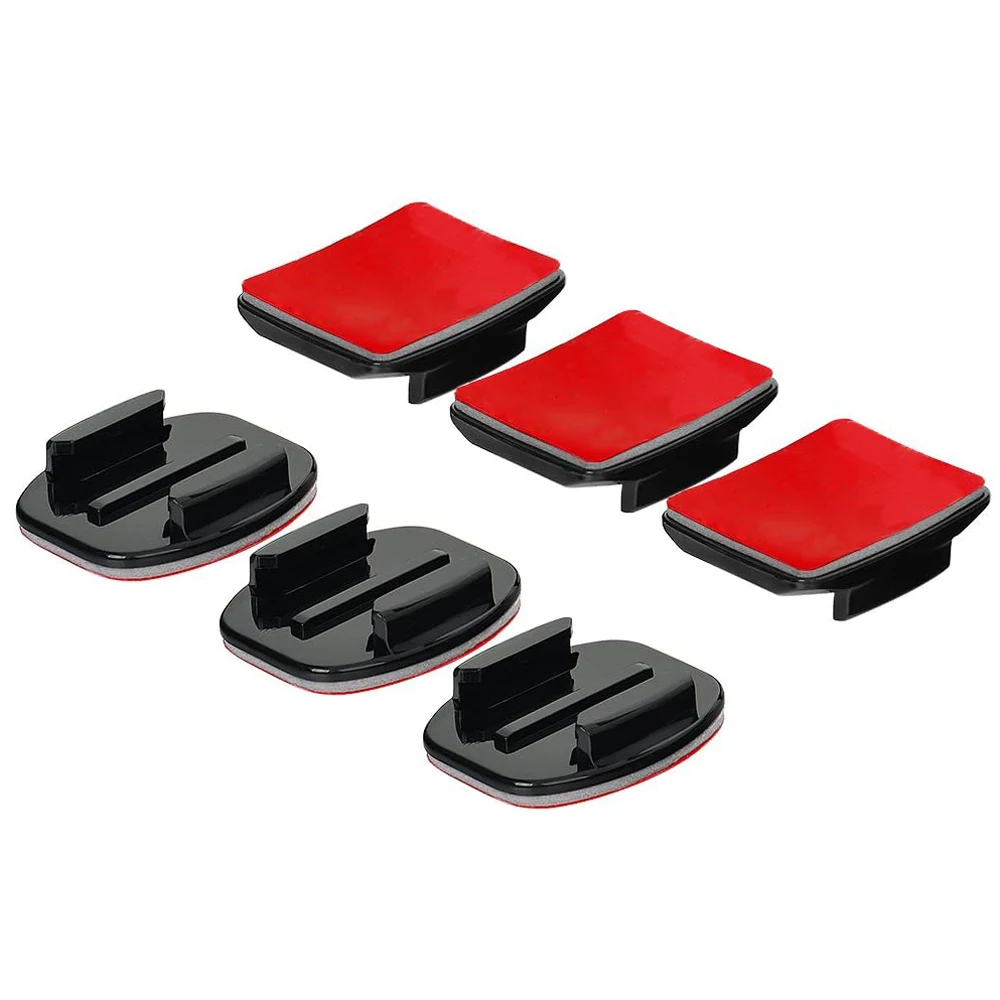 GoPro Hero 8 11 Black 7 Xiaomi Yi 4K Mijia SJCAM 액션 카메라 Go Pro 액세서리 용 플랫 곡선 접착 마운트 스티커 마운트