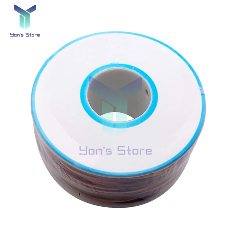 250M 30AWG 와이어 케이블 8 색 PCB 납땜 플라이 Iine 0.55mm 브레드 보드 점퍼 컬러 절연 랩 케이블 주석 도금 순수 구리