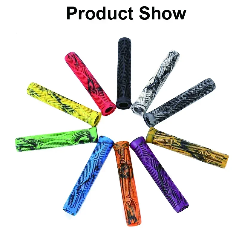 길이 스쿠터 자전거 그립 고무 MTB 핸들 바 그립 부드럽고 편안한 자전거 핸들 커버 미끄럼 방지 사이클링 커프스 내구성 부품