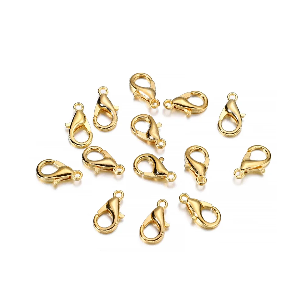 50 개/몫 쥬얼리 결과 쥬얼리에 대 한 합금 랍스터 걸쇠 후크 목걸이 팔찌 체인 만들기 DIY 용품 액세서리