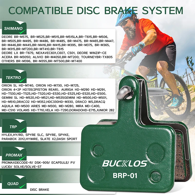 BUCKLOS SHIMANO B01S B05S 1/2/4/6/8/10Pair MTB 브레이크 패드 내마모성 디스크 브레이크 패드 용 세라믹 Hydarulic 디스크 브레이크 패드