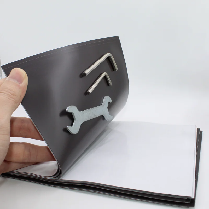 0.5/1/1.5mm A4 자기 접착 자기 시트 스티커 냉장고 용 흰색 자기 매트 사진 그림 절단 냉장고 자석 4A