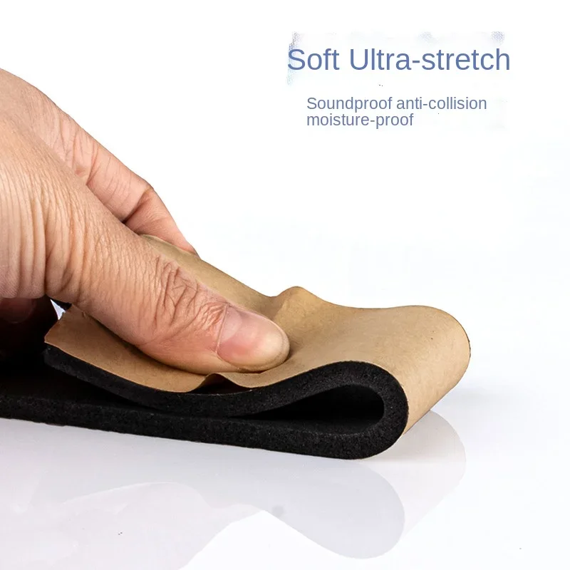 고무 자체 접착 스폰지 씰 스트립 폭 10-30mm 두께 2-20mm 단면 접착 EVA 검정색 폼 충돌 방지 씰 가스켓