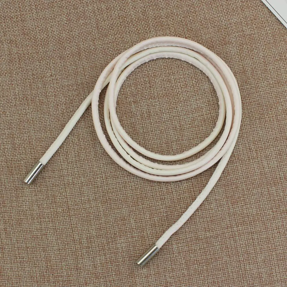 여성을위한 새로운 라운드 가죽 로프 드레스 코트 장식 문자열 허리 벨트 솔리드 패션 긴 허리 체인 빈티지 허리띠