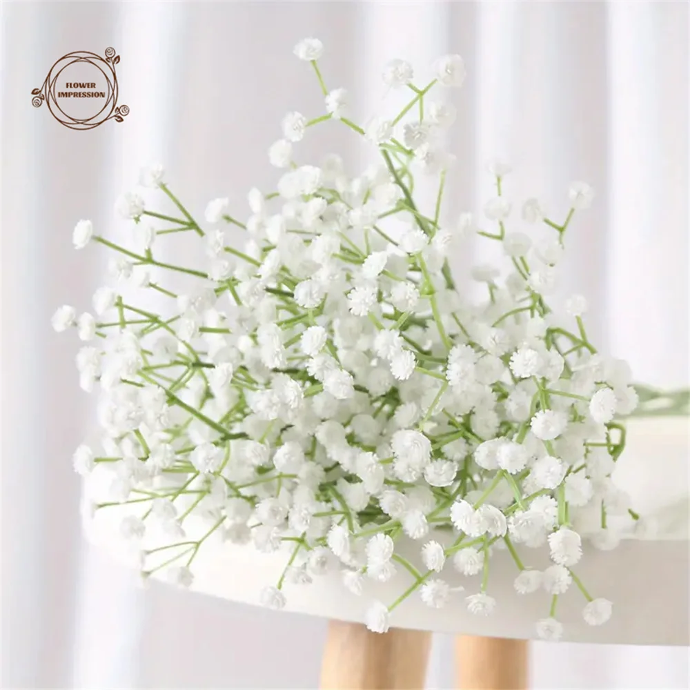 30pcs 인공 아기의 호흡 꽃 진짜 터치 Gypsophila 결혼식 신부 약혼 홈 장식 룸 장식에 적합