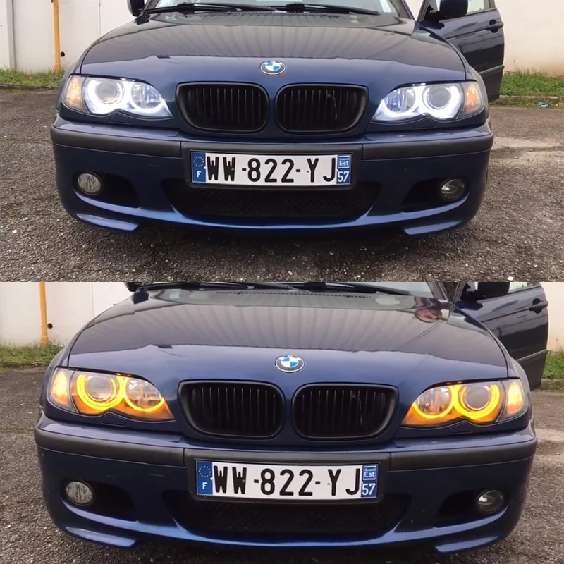 BMW 3 시리즈 E46 316i 318i 320d 323i 328i 330i 325xi 330d 1998-2005 우수한 LED 코튼 엔젤 아이 링 주간 조명