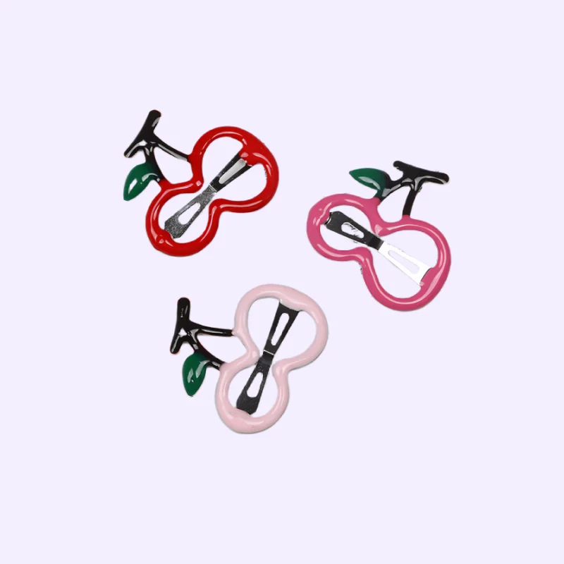 10 개/몫 여자를위한 뜨거운 달콤한 딸기 과일 BB 머리 발톱 사이드 클립 여자 아이 머리핀 부티크 헤어 액세서리 모자를 쓰고 있죠