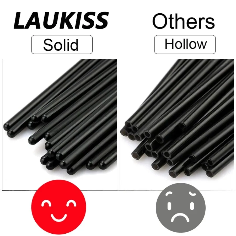 LAUKISS 익스텐션 메이크업 도구용 눈썹 브러시, 속눈썹 스풀리 마스카라 완드 어플리케이터, 50 개, 100 개, 300 개, 500 개