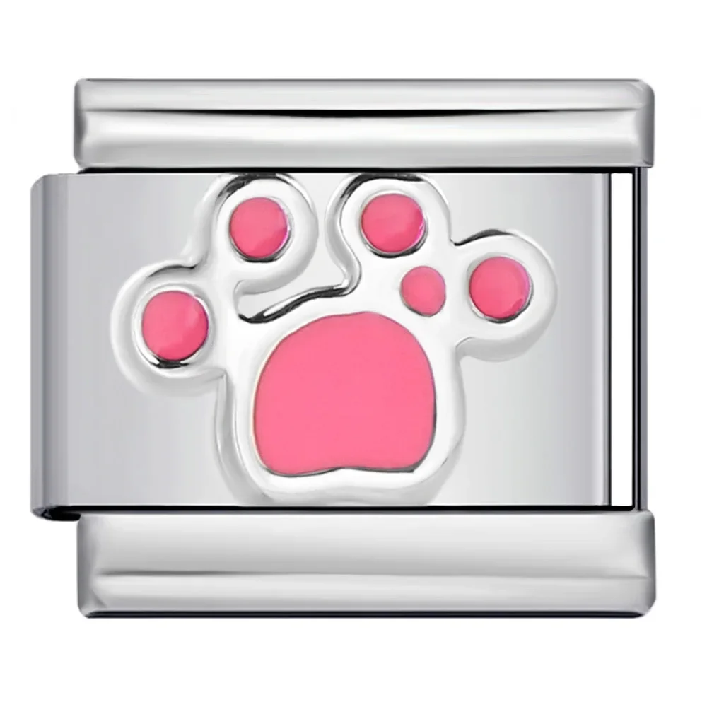 남녀공용 다채로운 고양이 발톱 시리즈, 이탈리아 참 핏, 9mm 스테인리스 스틸 모듈식 팔찌, 주얼리 도매, 2025 신제품