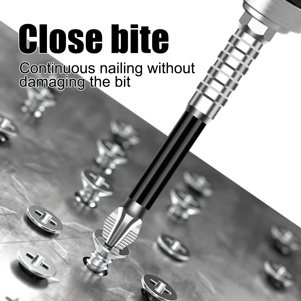 K5 미끄럼 방지 고경도 비트 S2 강력한 자기 5A 검정색 미끄럼 방지 크로스 헤드 전기 드릴 전기 스크루 드라이버 비트