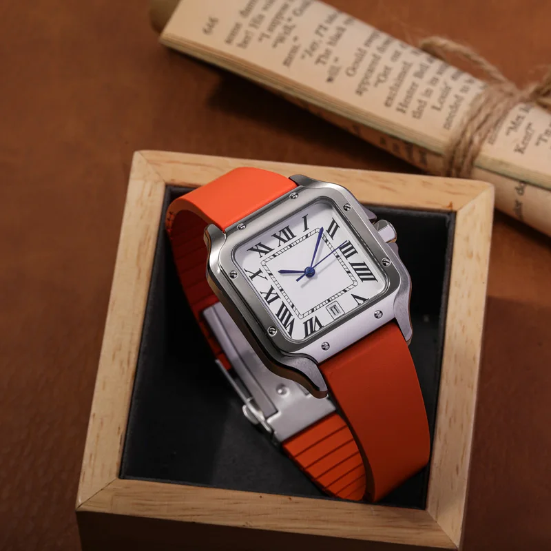 불소 고무 시계 밴드 CTS FKM 스트랩 18 19 20 21 22mm 크기로 잘라 남성 여성을위한 빠른 릴리스 조절 가능한 범용 팔찌