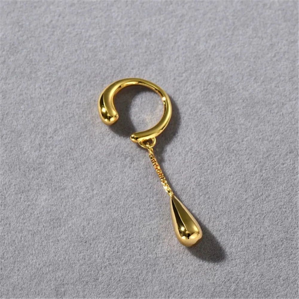 간단한 성격 술 드롭 펜던트 귀 뼈 클립 새로운 여성스러운 절묘한 파티 액세서리 2024