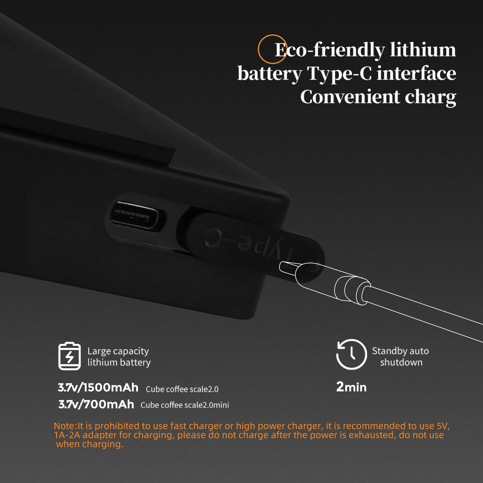 MHW-3BOMBER 디지털 주방 커피 체중계 고정밀 사이클 충전식 에스프레소 전자 체중계, 홈 바리스타 액세서리