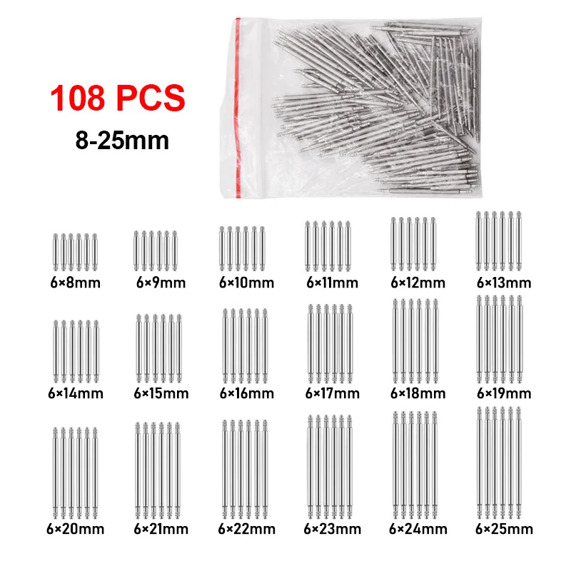 8-25mm 시계 밴드 스트랩 자용 링크 핀 시계 수리 링크 핀 도구 세트 전문 도구 액세서리