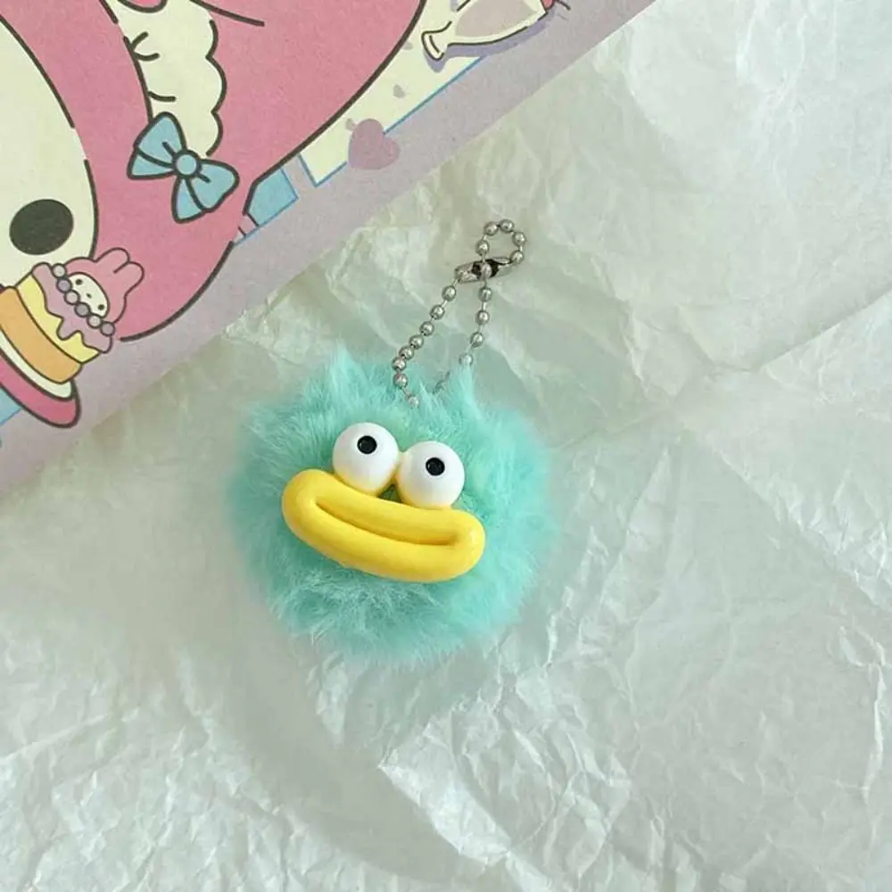 패션 만화 재미있는 광대 열쇠고리 미니 봉제인형 소시지 입 열쇠고리 귀여운 다채로운 큰 입 봉제 펜던트 가방 장식