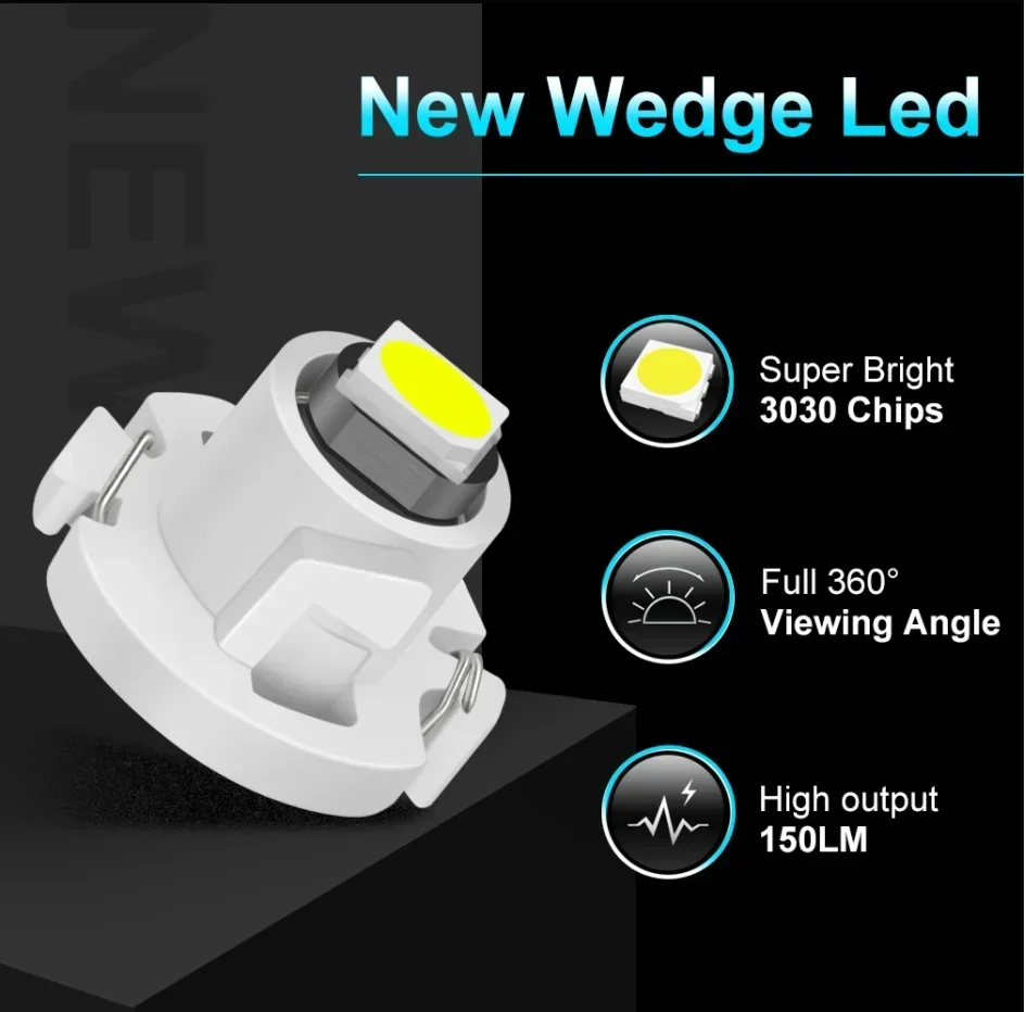 10Pcs T3 LED T4.2 T4.7 Led 전구 Canbus 3030SMD 자동차 인테리어 조명 표시기 웨지 대시 보드 온난화 악기 램프 12V 자동