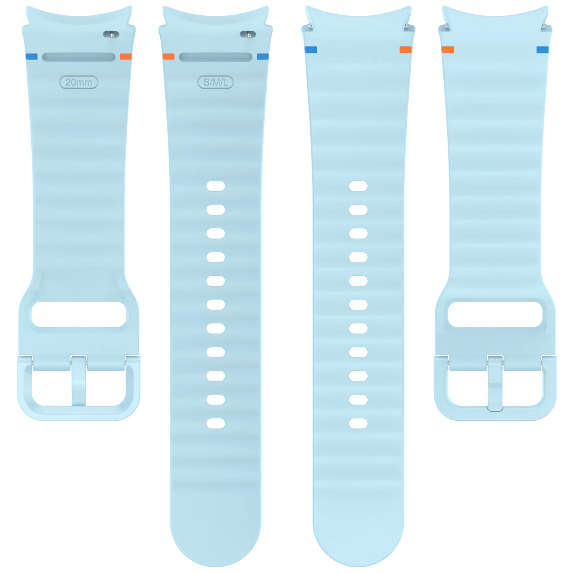 삼성 갤럭시 시계 7 용 기존 실리콘 스트랩 44mm 40mm FE 6 4 5 pro 45mm 팔찌 시계 6 클래식 43mm 47mm 스포츠 밴드