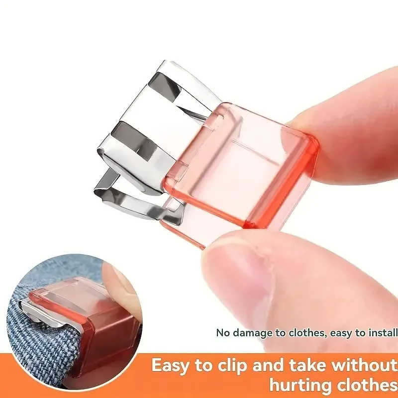 10PCS 의류 클립 다기능 바지 클립 다리 스트랩 클립 홀더 의류 핀 긴 바지 다리 슬리브