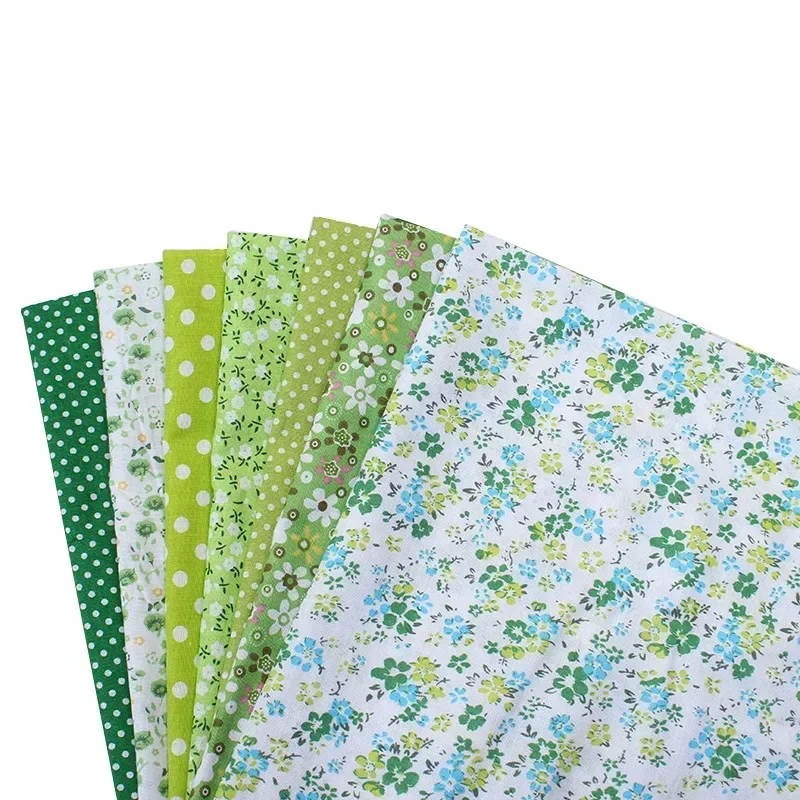 바느질용 인쇄된 면 직물, 패치워크용 퀼팅 직물, 바느질 작업, DIY 수제 액세서리, 25x25cm