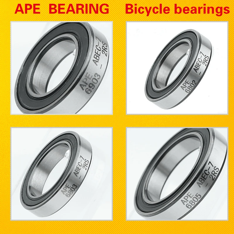 2pcs 6902 자전거 베어링 ABEC-7 6802 6803 6805 6806 6903 6000 6001 6800 15267 17287 18307 -2RS 산악 자전거 베어링
