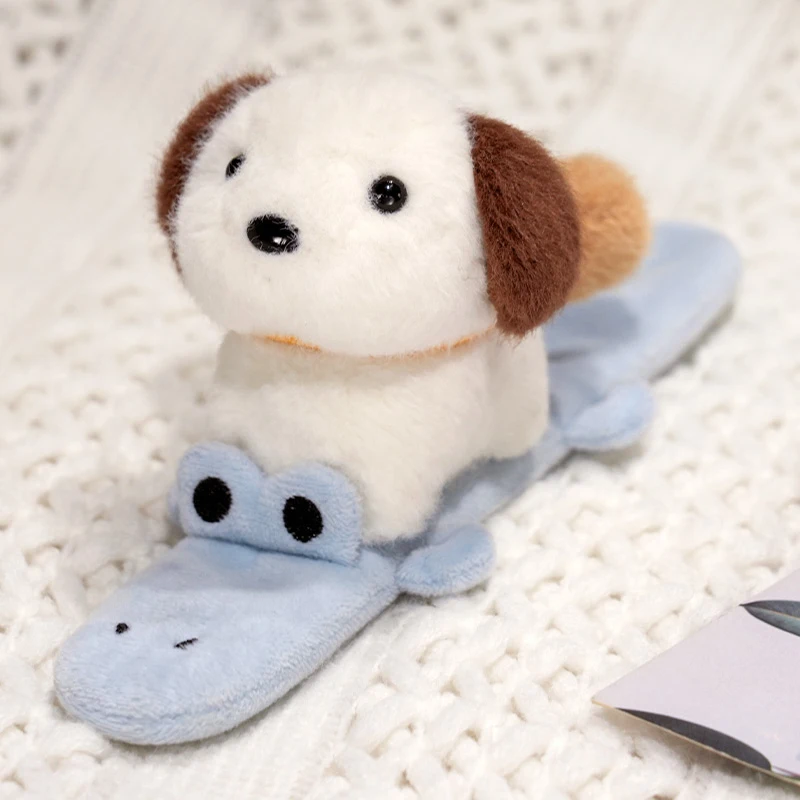 사랑스러운 동물 슬랩 스냅 랩 팔찌 팔찌 Capybara 개 고양이 플러시 핸드 링 팔찌 키즈 장난감 크리 에이 티브 재밌는 선물