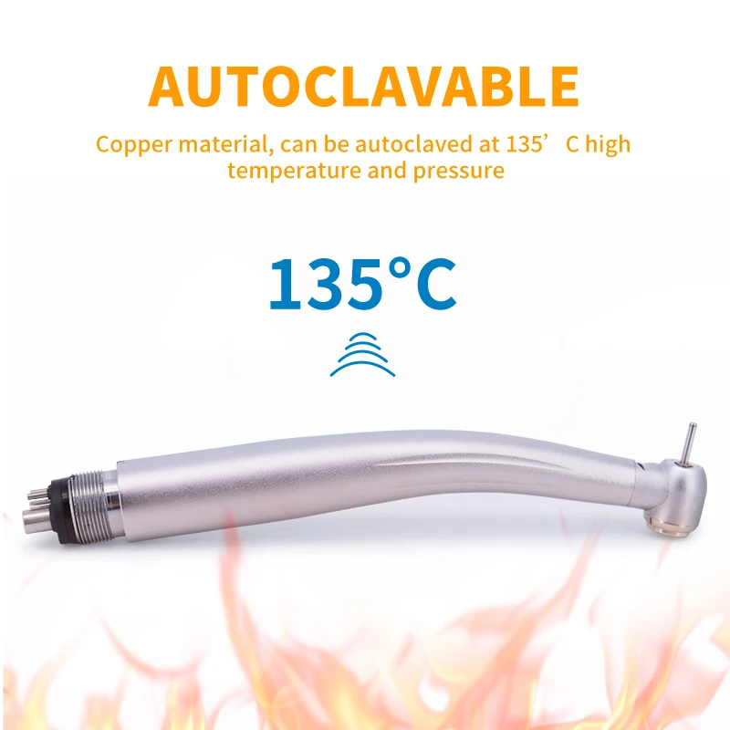 LED 치과 고속 핸드 피스 치과 의사 팁 공기 터빈 B2 M4 푸시 버튼 세라믹 베어링 핸드 피스