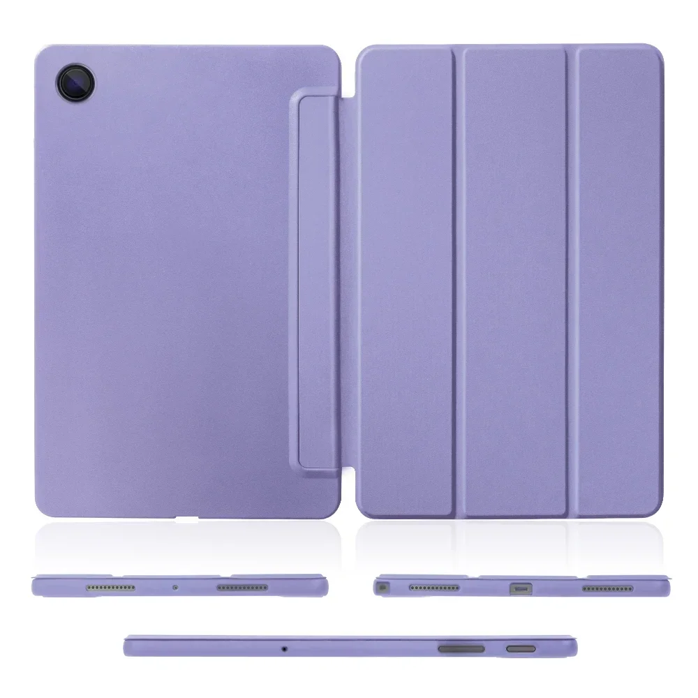 케이스 S6 라이트 탭 A9 A8 A7 S7 S8 S9 및 플러스 FE 스마트 자동 수면 웨이크 기능 실리콘 커버에 대한 삼성 갤럭시 태블릿 케이스에 적합