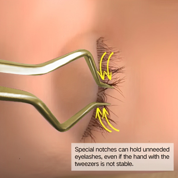 새로운 속눈썹 연장 핀셋 안티 슬립 스테인레스 스틸 곡선 팁 스트레이트 핀셋 고정밀 네일 아트 메이크업 뷰티 도구