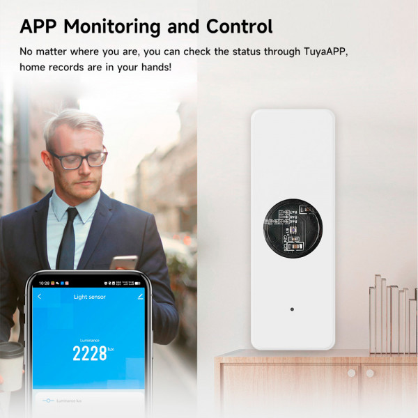 Tuya ZigBee 광 센서 휘도 센서 ZigBee 빔 센서 스마트 홈 자동화 App 제어 Tuya 조명 조명 감지기