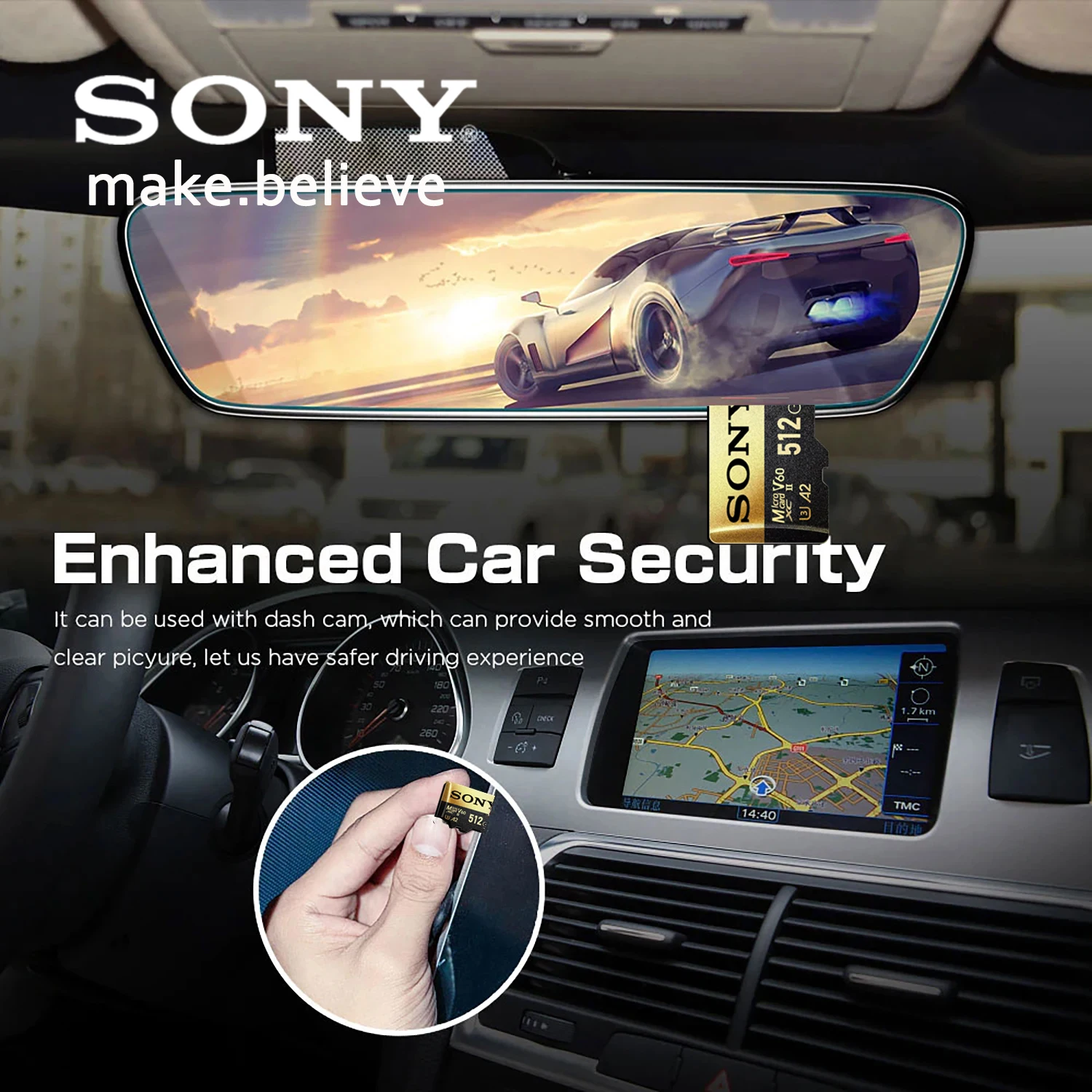 소니 마이크로 SD 카드 메모리 카드 고속 미니 MicroSD 카드 1 테라바이트 512GB 256GB 128GB SD TF 플래시 카드 XIaomi 카메라 PC 용