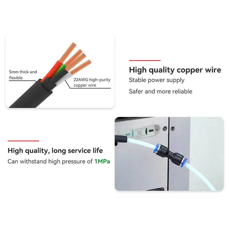 Bambu Lab X1C X1 P1P P1S 3D 프린터 PTFE 튜브 1.75mm 필라멘트 압출기 Bambulab AMS 공압 커넥터 용 공압 피팅