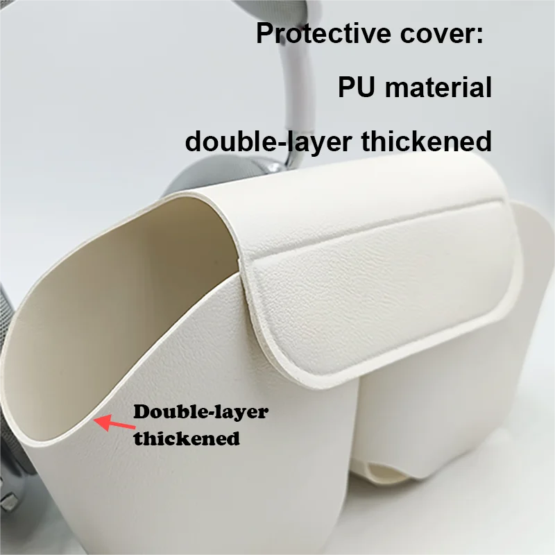 Airpods Max용 케이스(케이스만, 이어폰 없음) 이어폰 보호 커버 부드러운 가죽 케이스, 낙하 및 긁힘 방지, Airpods Max용 액세서리