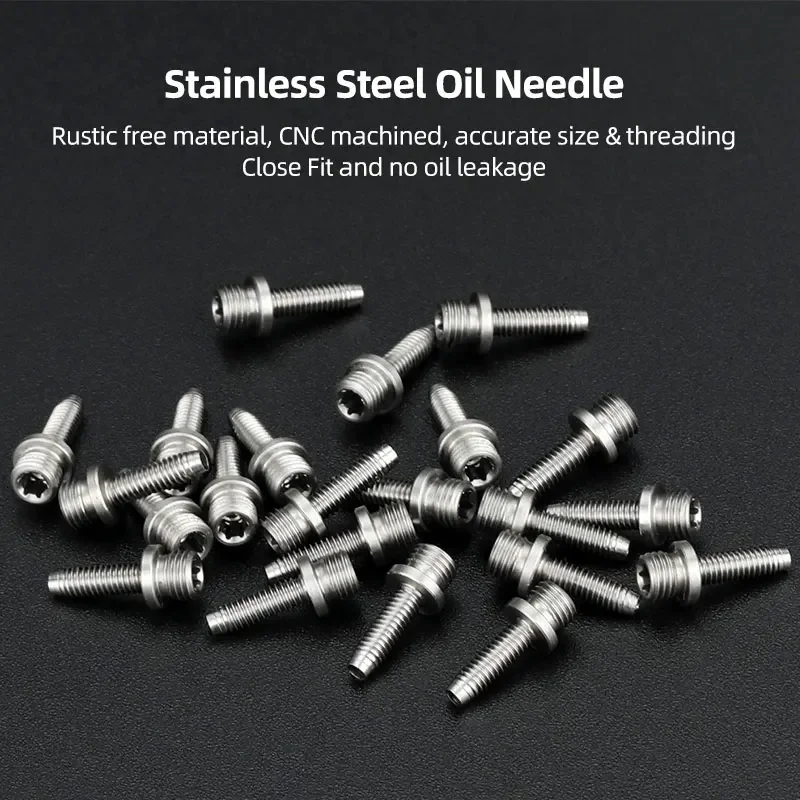 SRAM 시리즈 AVID Stealth-A-Majig 자전거 유압 디스크 브레이크 호스 인서트 부품 빠른 설치용 10 올리브 링 오일 니들 키트