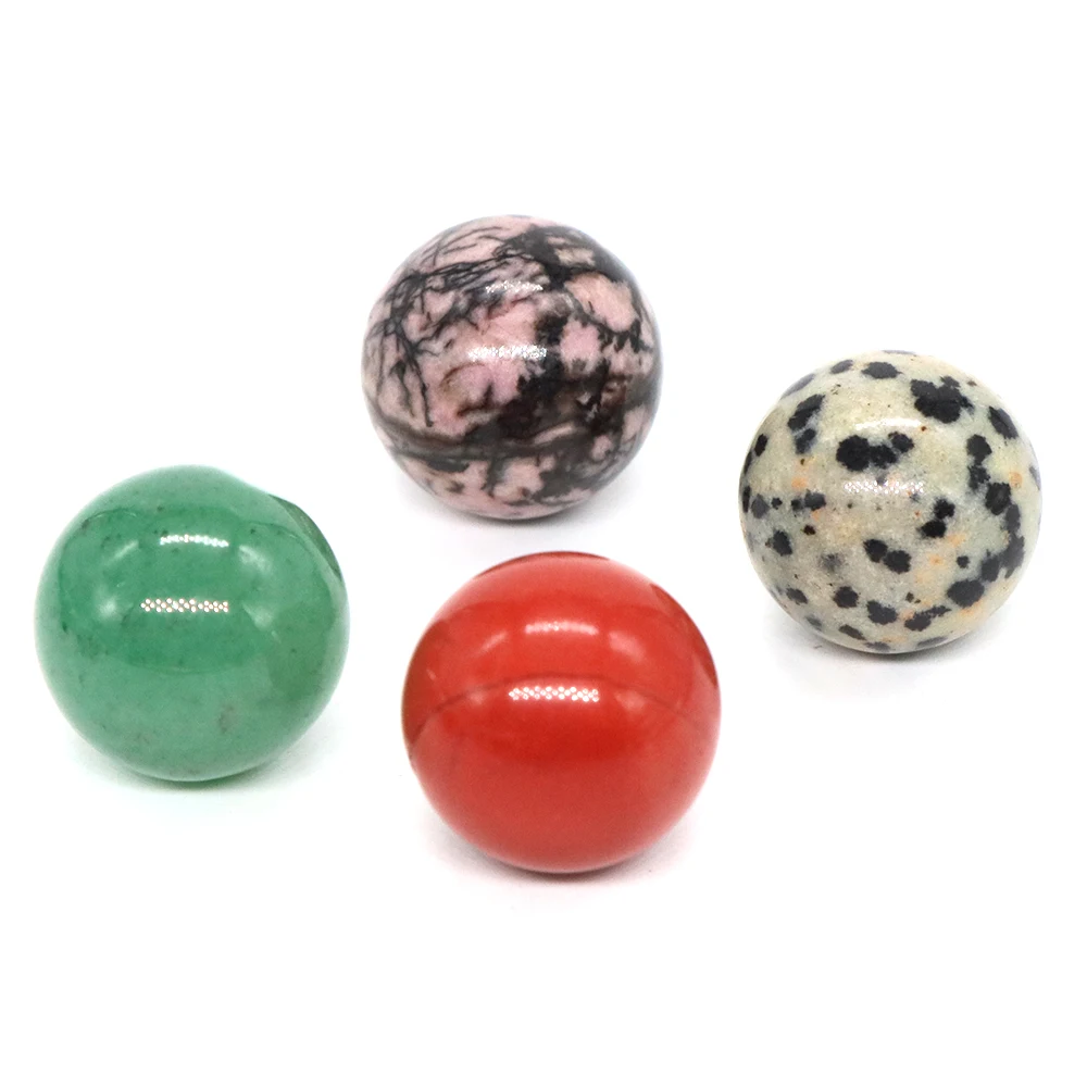 16mm 미니 천연석 크리스탈 라운드 볼 비즈 Reiki 치유 석영 자수정 마노 광물 표본 글로브 차크라 도매