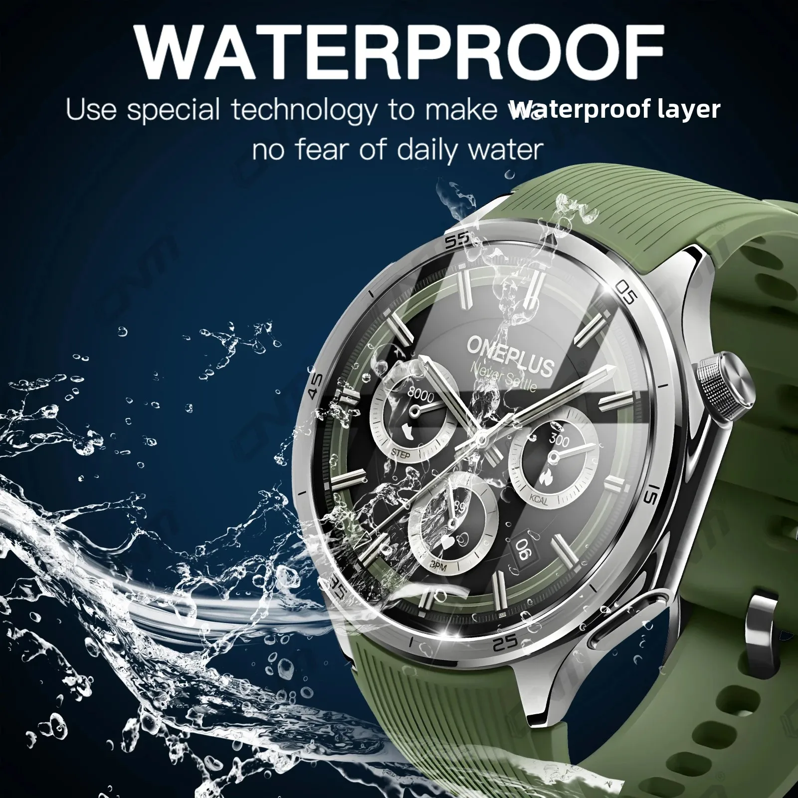 OnePlus Watch 3 용 2.5D 화면 보호기 강화 유리 긁힘 방지 유리 필름 Ultra-HD 보호기 액세서리