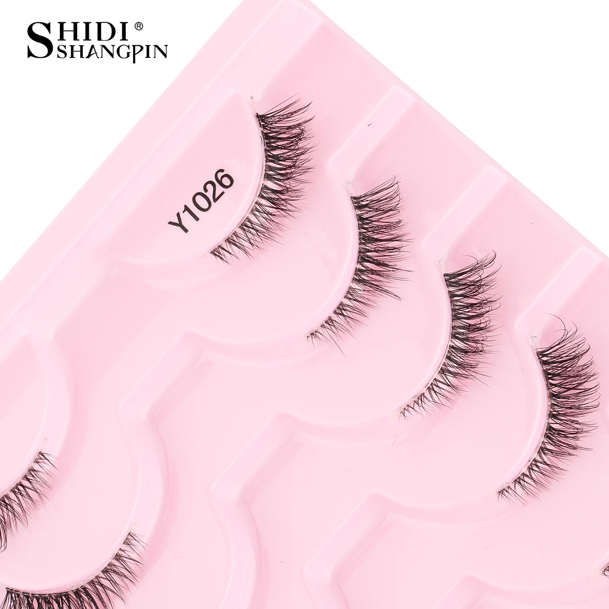 하프 속눈썹 가짜 속눈썹 10-5 쌍 고양이 눈 속눈썹 속눈썹 확장 3D 밍크 하프 래쉬 천연 메이크업 faux Cils maquiagem