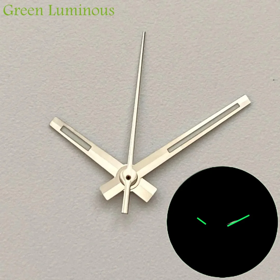 NH35 손 8mm 12mm 12.5mm 시계 손 오이스터 스타일 NH70/NH36/4R/7S 무브먼트 액세서리 용 블루 그린 빛나는 시계 포인터