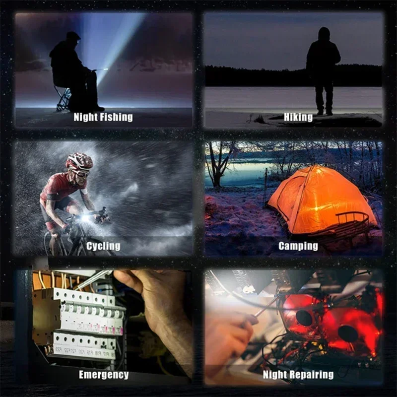 휴대용 키체인 라이트 미니 다기능 캠핑 손전등, USB 충전식 작업 LED 밝은 COB 포켓 클립 랜턴 1-10 개